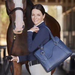 Oughton Paddock Lux Shoulder Bag - Iconic Navy -Equestrian Supplies 603711 800 800