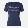 Oughton Women's Horses Go With Everything Tee - Iconic Navy