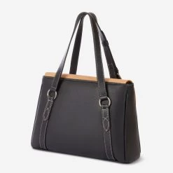 Oughton Paddock Lux Shoulder Bag - Classic Black/Tan -Equestrian Supplies 603905 800 800