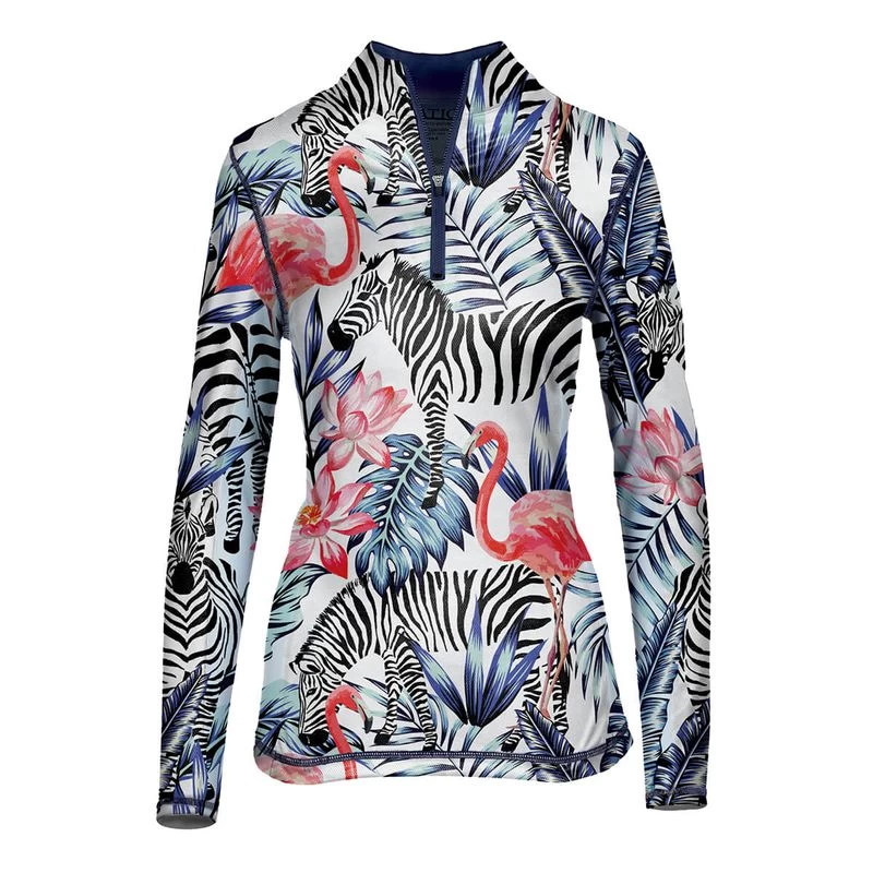 Ovation Women's Altitude II Print Sun Shirt - Zebra 3 Ovation Women's Altitude II Print Sun Shirt - Zebra