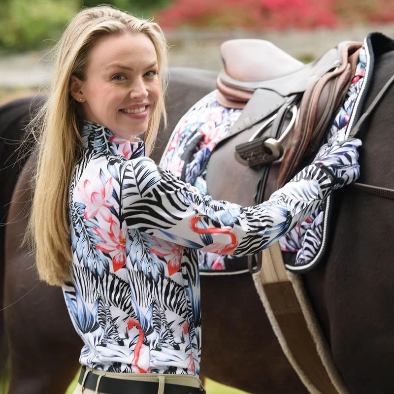 Ovation Women's Altitude II Print Sun Shirt - Zebra 4 Ovation Women's Altitude II Print Sun Shirt - Zebra - Image 2