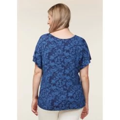 EQL Women's Allure Ecovero Short Sleeve Top - Ink Countryside -Equestrian Supplies 645268 800 800