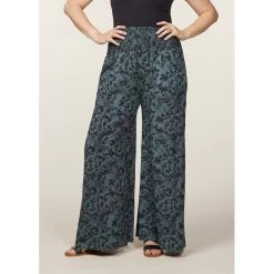 EQL Women's Soft Sweep Wide Leg Print Pant - Bluegrass Countryside -Equestrian Supplies 645400 800 800