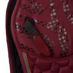Horze Kenya Anti Slip Dressage Saddle Pad - Rhubarb Dark Red -Equestrian Supplies 660103 800 800