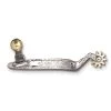Toklat 1/2" Floral Engraved Band Western Spur - Stainless Steel -Equestrian Supplies 677206 800 800