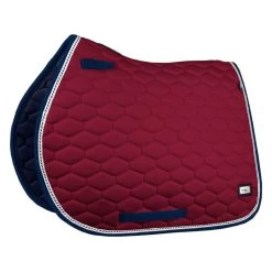 Fair Play Hexagon All Purpose Saddle Pad - Burgundy