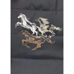Kerrits Kids' Pony Tracks Reversible Quilted Jacket - Black Run Free/Black -Equestrian Supplies 683178 800 800