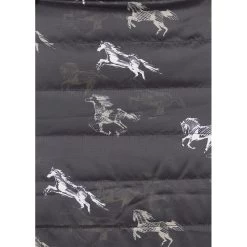 Kerrits Kids' Pony Tracks Reversible Quilted Jacket - Black Run Free/Black -Equestrian Supplies 683179 800 800