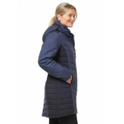 Kerrits Women's Horsey Houndstooth Insulated Parka - Ink Houndstooth/Black -Equestrian Supplies 683240 800 800