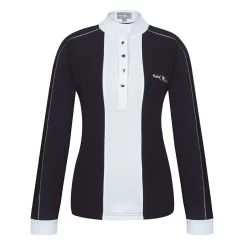 Fair Play Women's Claire Long Sleeve Competition Shirt - Black/White