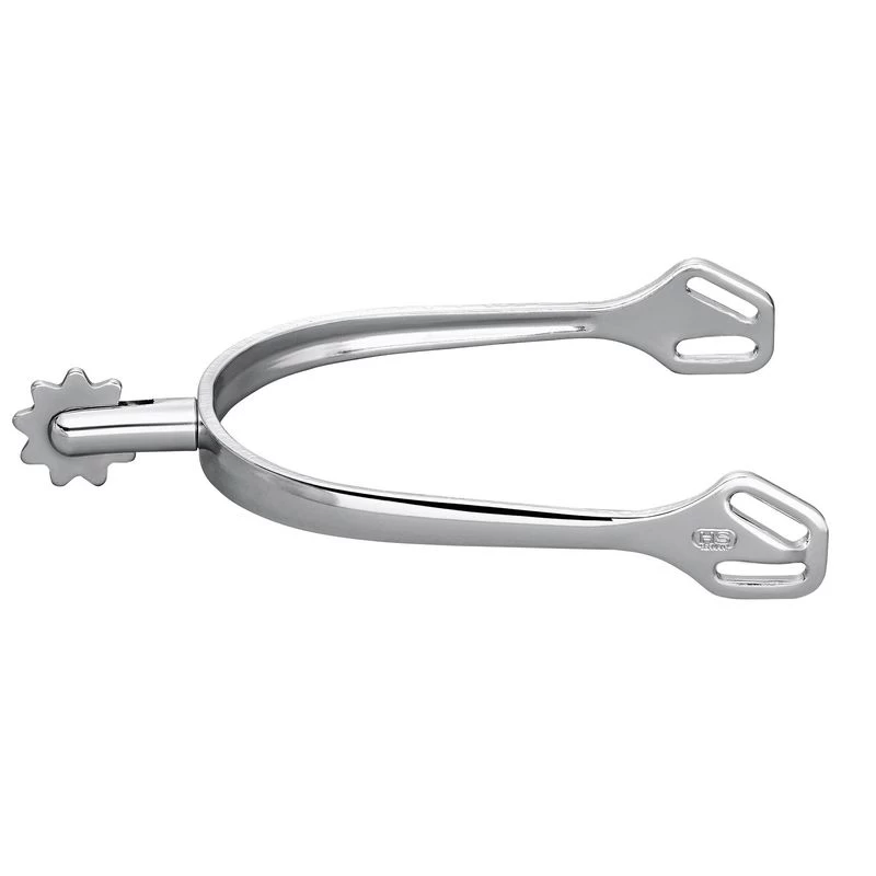 Herm Sprenger Ultra Fit 30mm Round End 9pt Rowel Spurs - Stainless Steel 3 Herm Sprenger Ultra Fit 30mm Round End 9pt Rowel Spurs - Stainless Steel