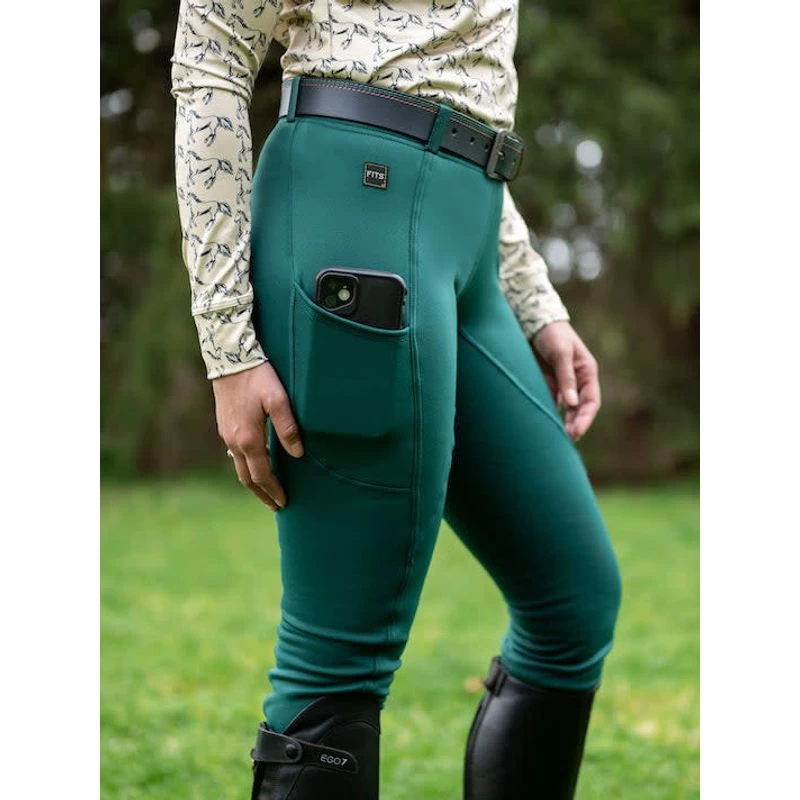 FITS Women's ThermaMAX-II Winter Treads Tights - Forest 3 FITS Women's ThermaMAX-II Winter Treads Tights - Forest